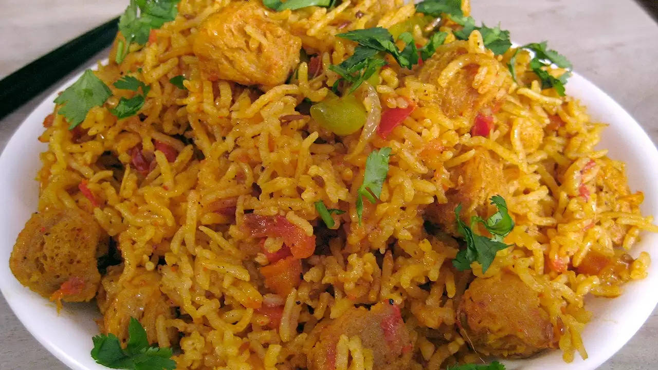 (Soya Pulao Recipe)