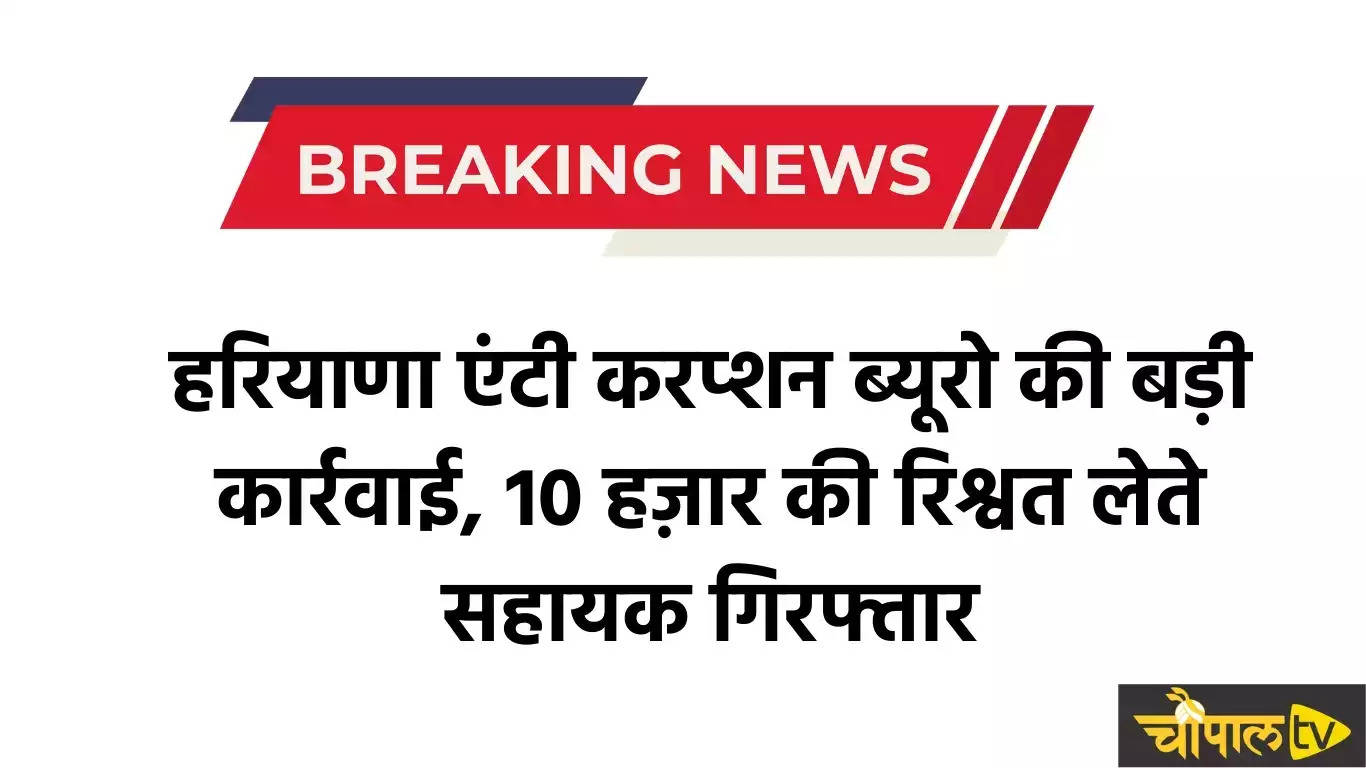 Haryana News: हरियाणा एंटी करप्शन ब्यूरो ने होमगार्ड को 10 हजार रुपये की रिश्वत लेते रंगे हाथो किया गिरफ्तार, डूयटी पर लगवाने के लिए मांगे थे पैसे